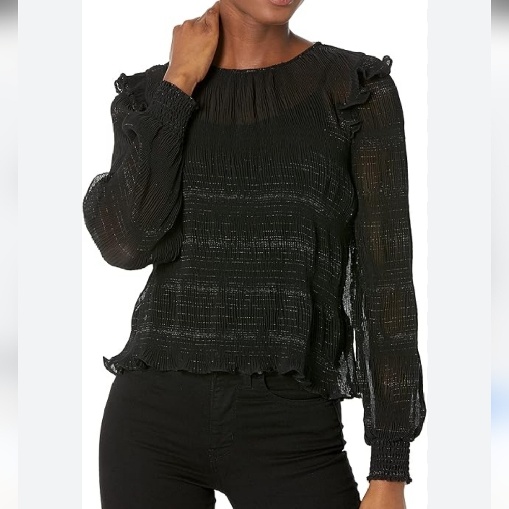 BB Dakota by Steve Madden Size Small Black Past Lives Top. Romantic Whimsigoth c